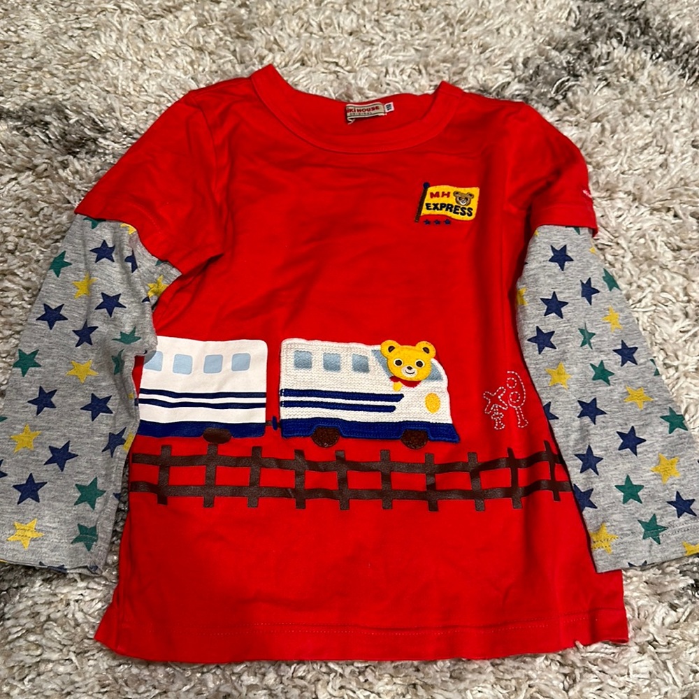 Almost new. Mikihouse shirt size 110cm